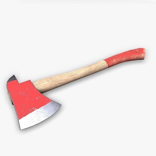 Fire Axe Low-poly PBR Free low-poly 3D model