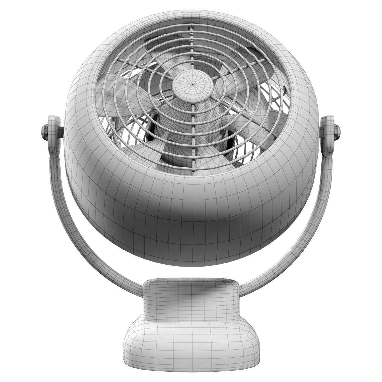 Vintage Vornado Fan Low-poly 3D model_6