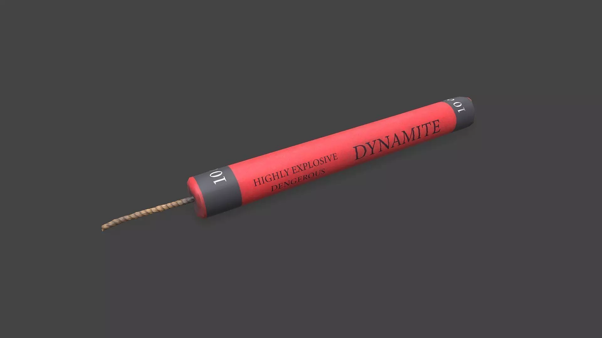 Dynamite Low-poly PBR Free Free low-poly 3D model