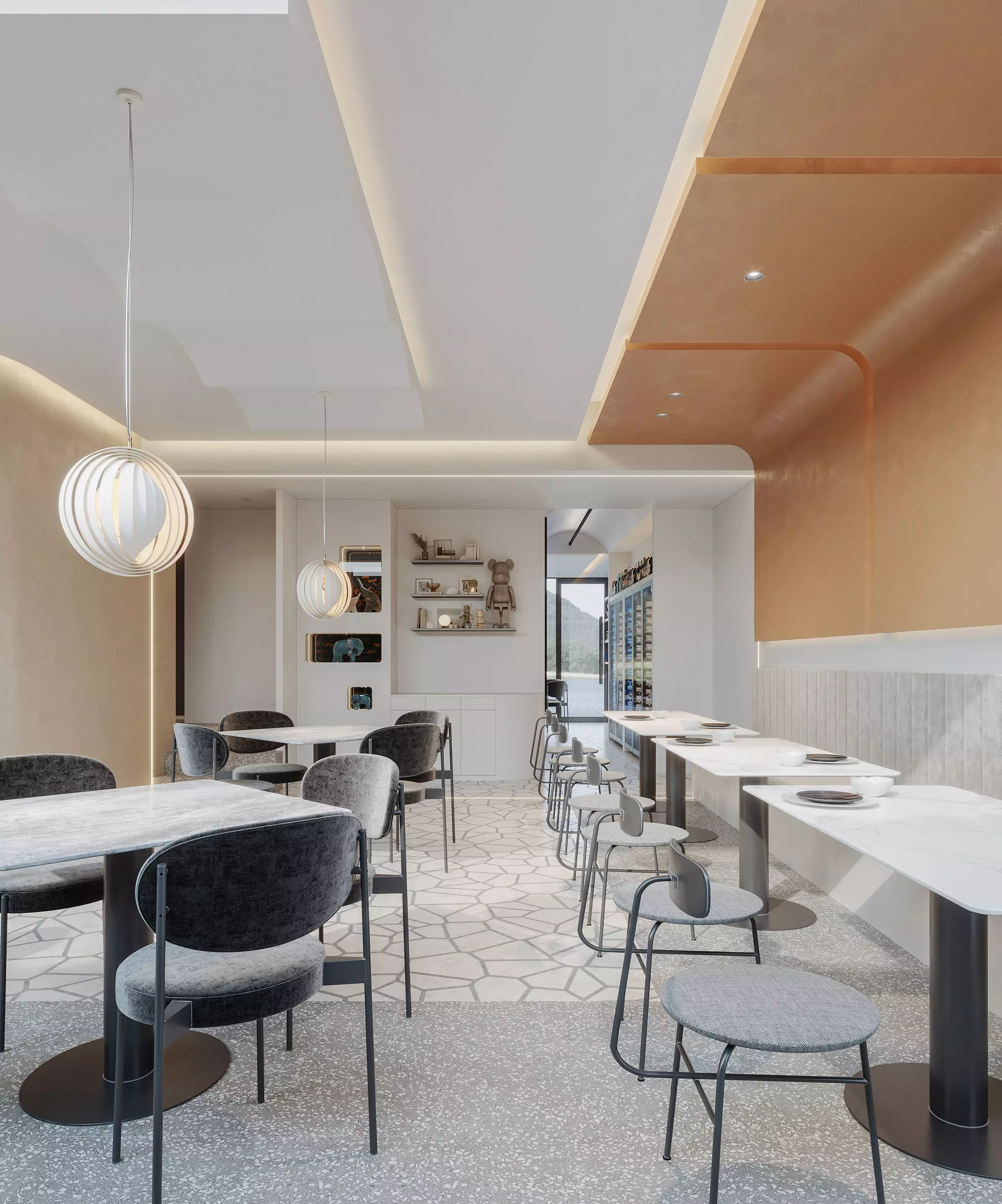  restaurant  cafe  Interior scene 45 3D model_0