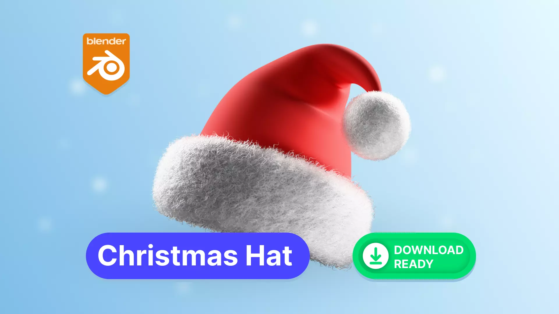 Santa Claus Hat Low-poly 3D model_0