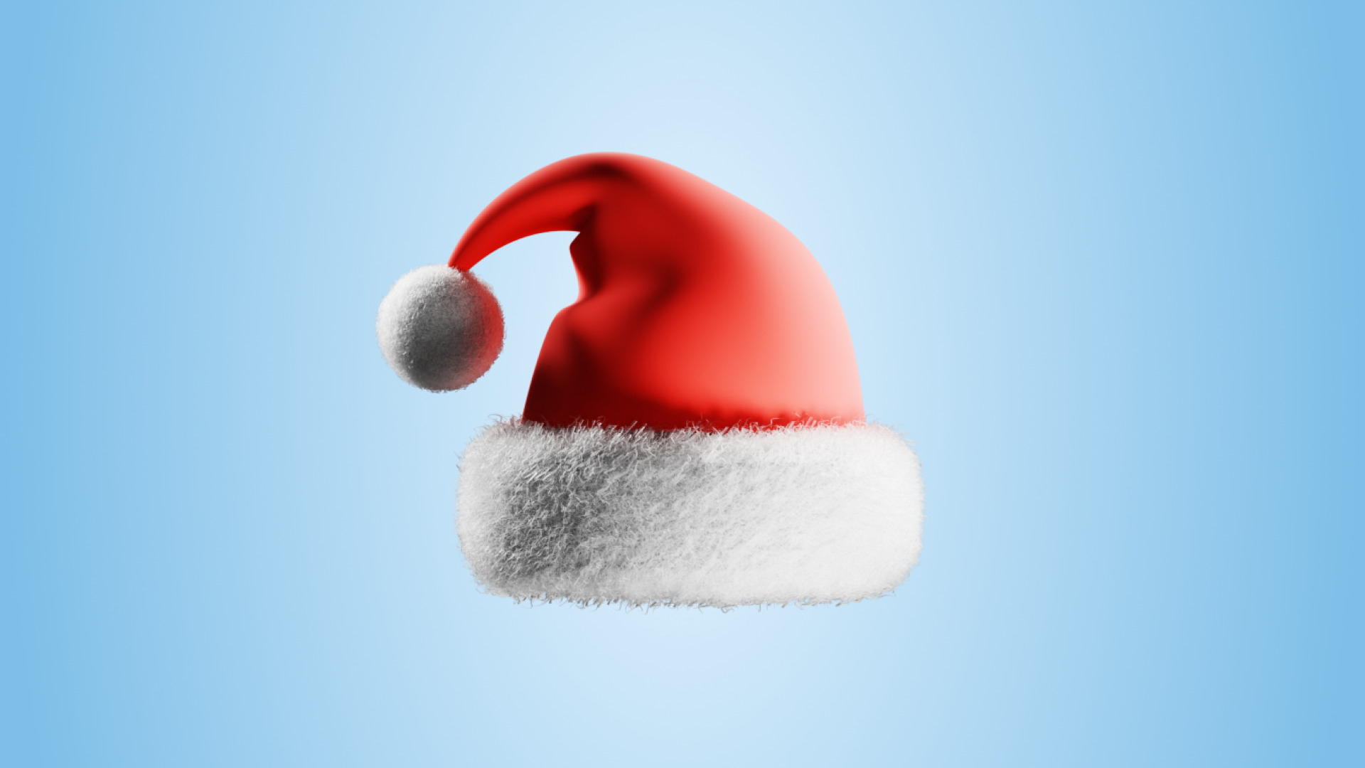 Santa Claus Hat Low-poly 3D model_4