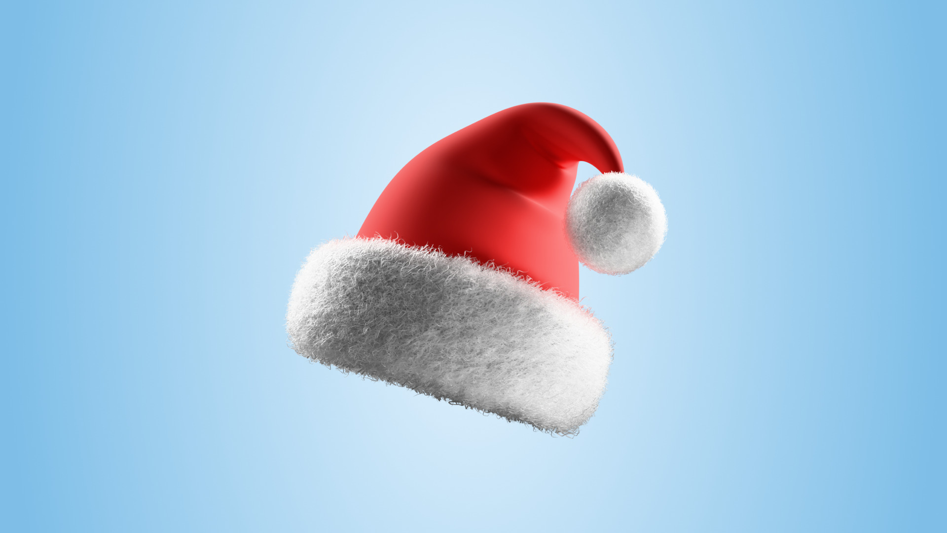 Santa Claus Hat Low-poly 3D model_2