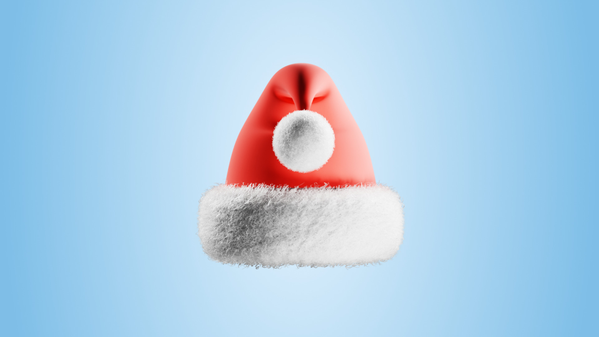 Santa Claus Hat Low-poly 3D model_5