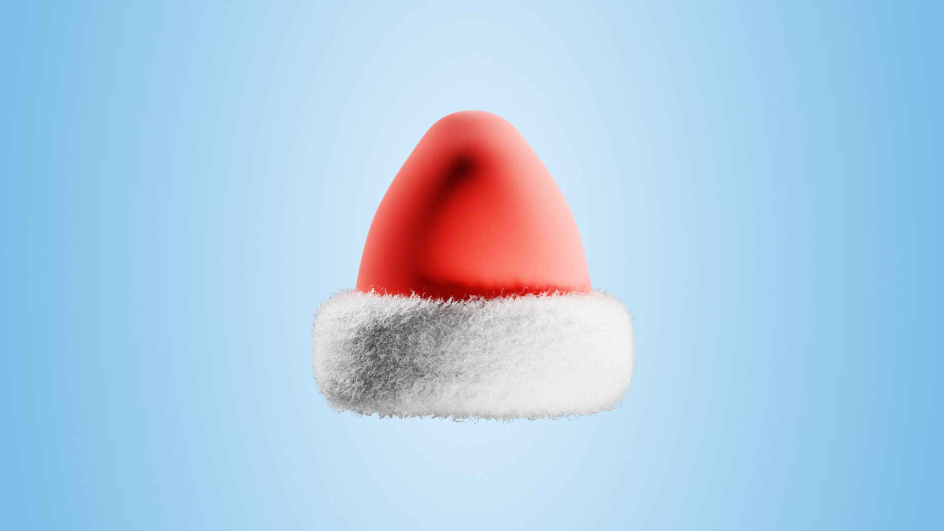 Santa Claus Hat Low-poly 3D model_7