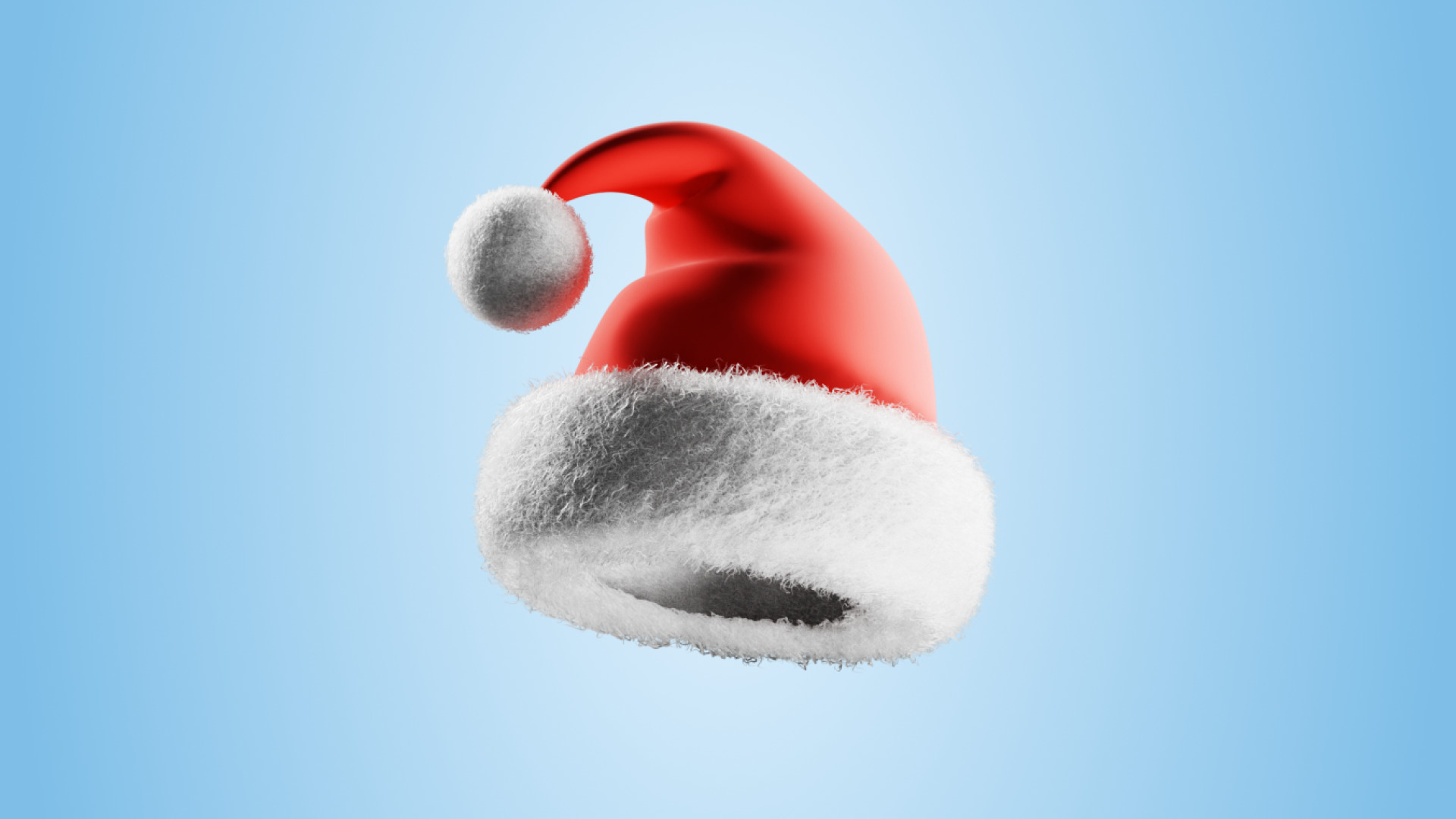 Santa Claus Hat Low-poly 3D model_8