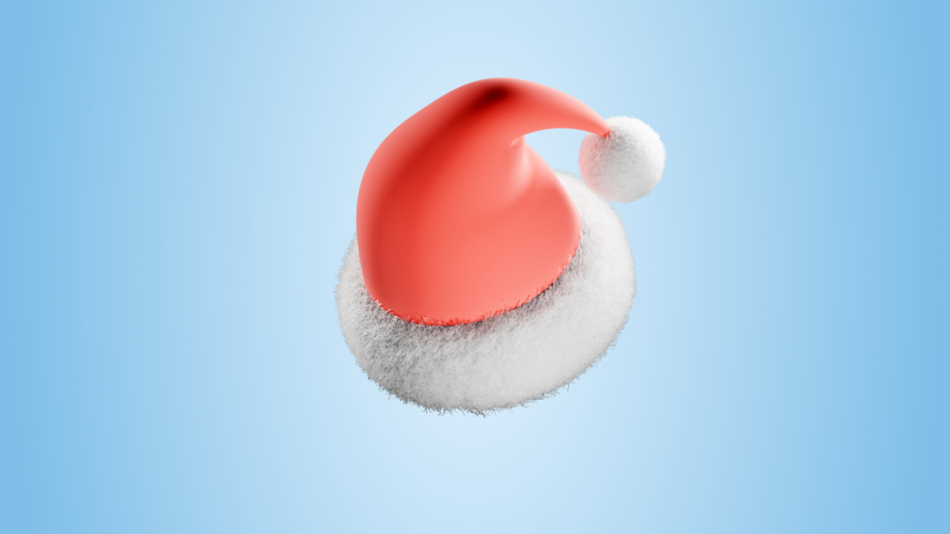 Santa Claus Hat Low-poly 3D model_10