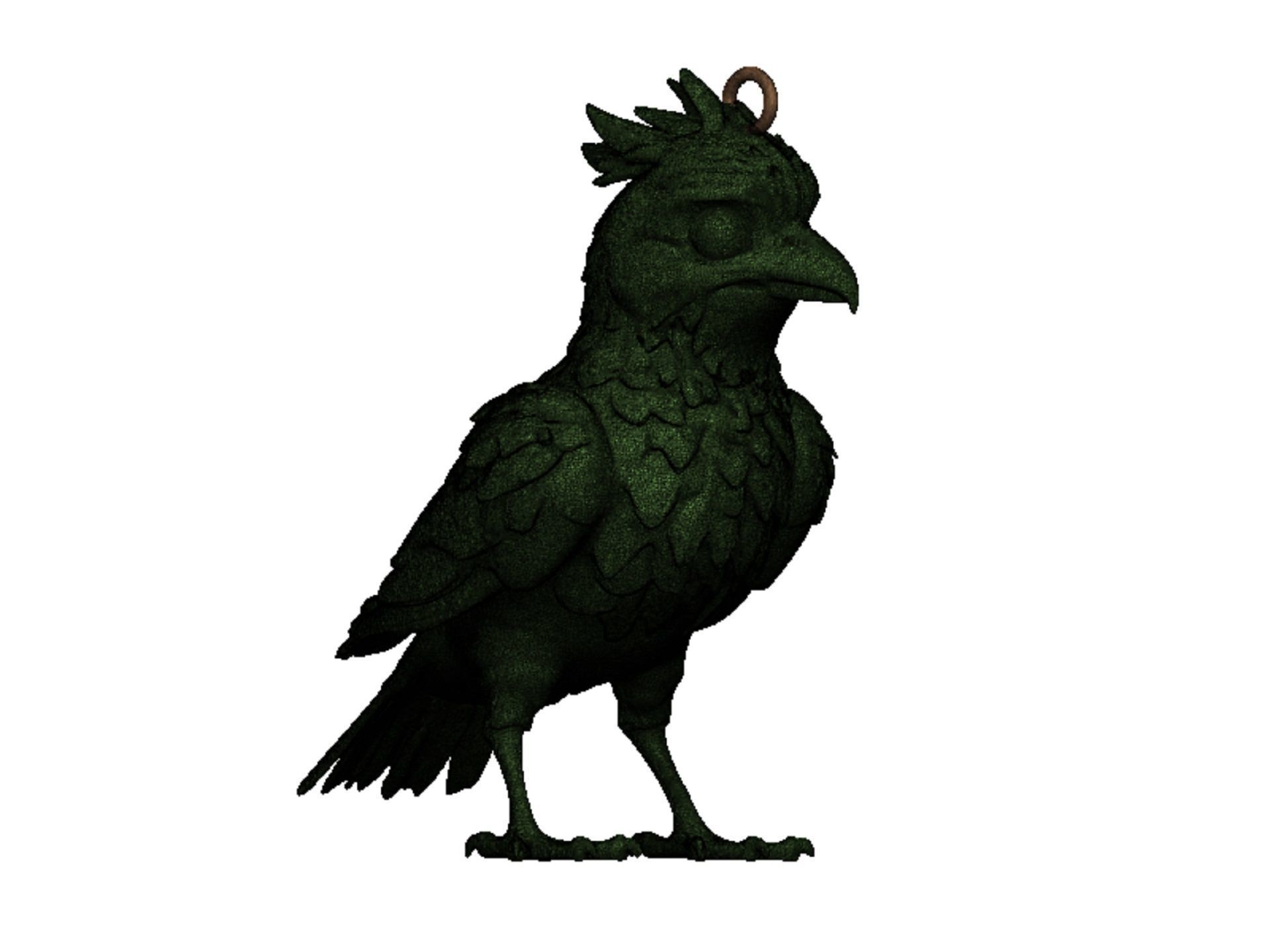 bird pendant  3D print model_10