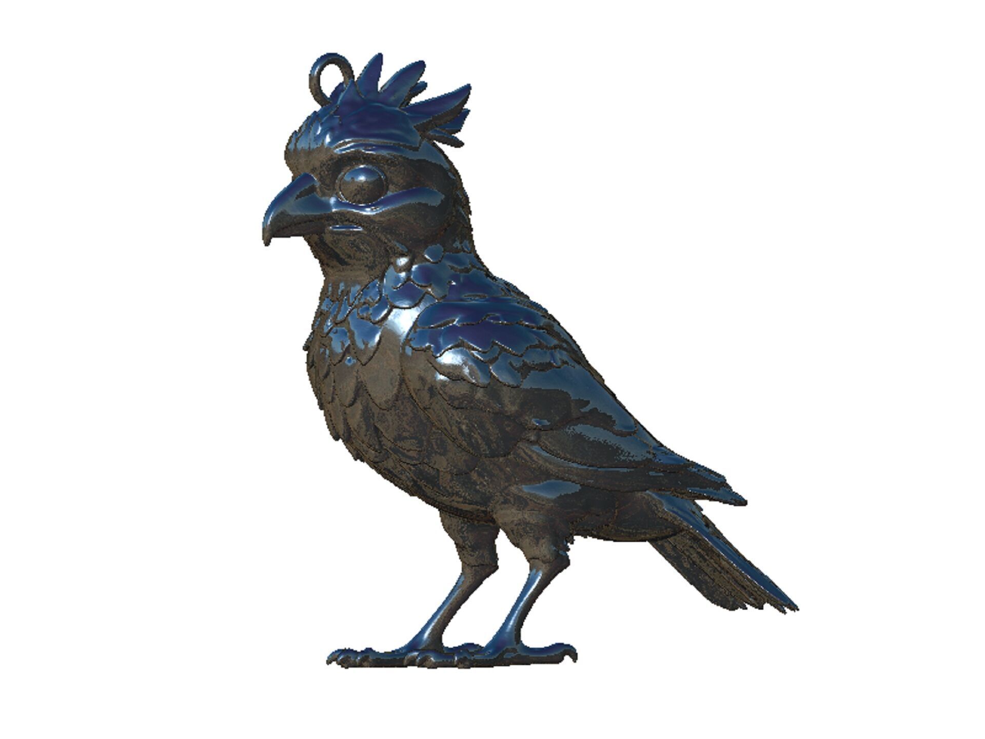 bird pendant  3D print model_6