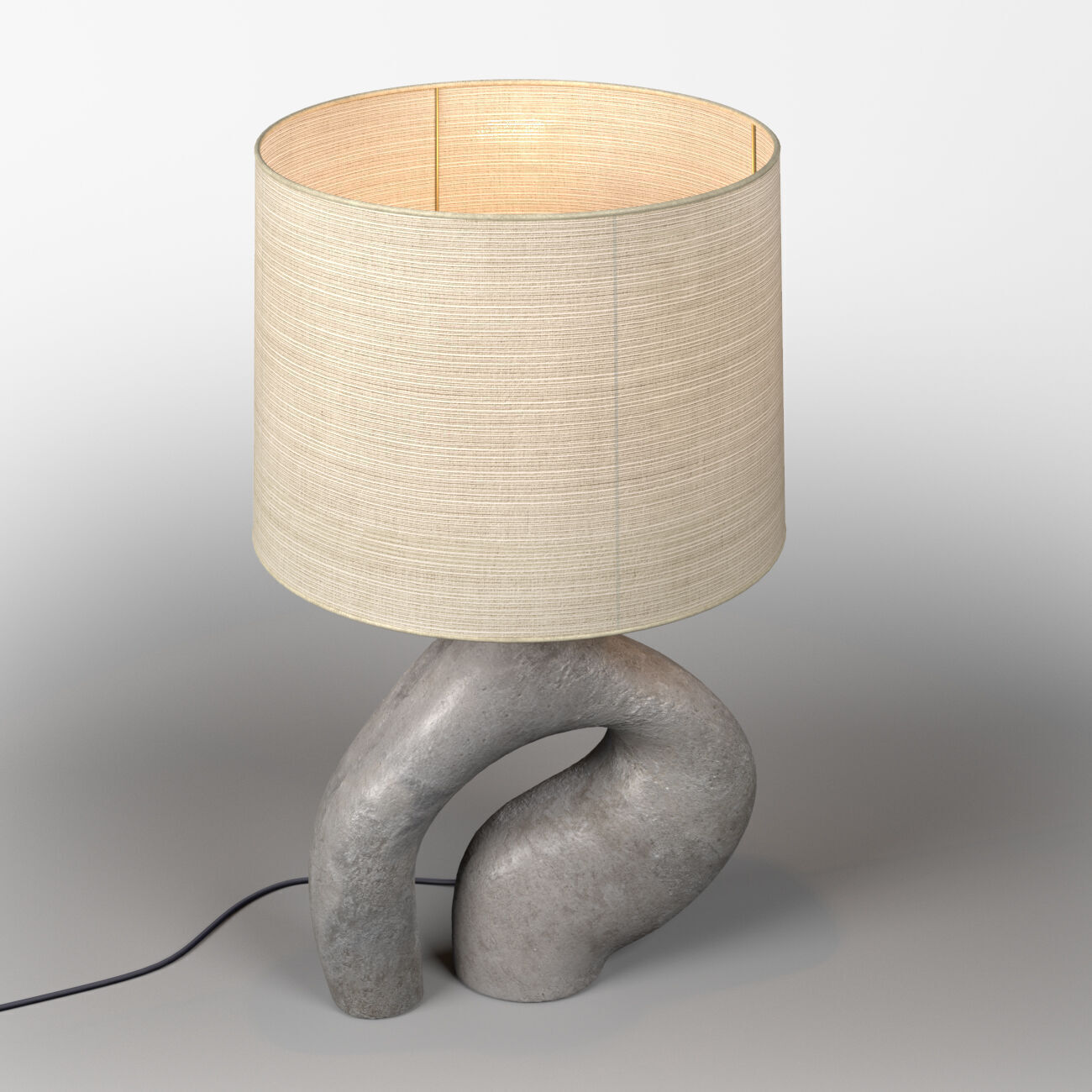 Lampada in ceramica 3D model_1