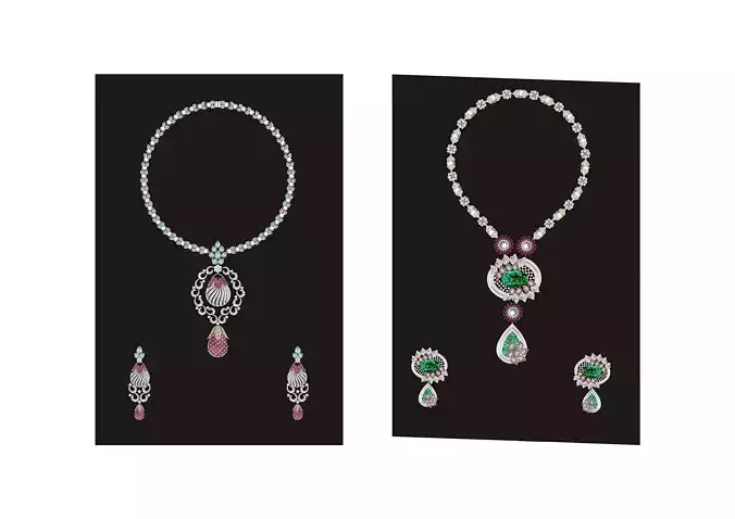 Exclusive collection of 60 Gold pendant Set