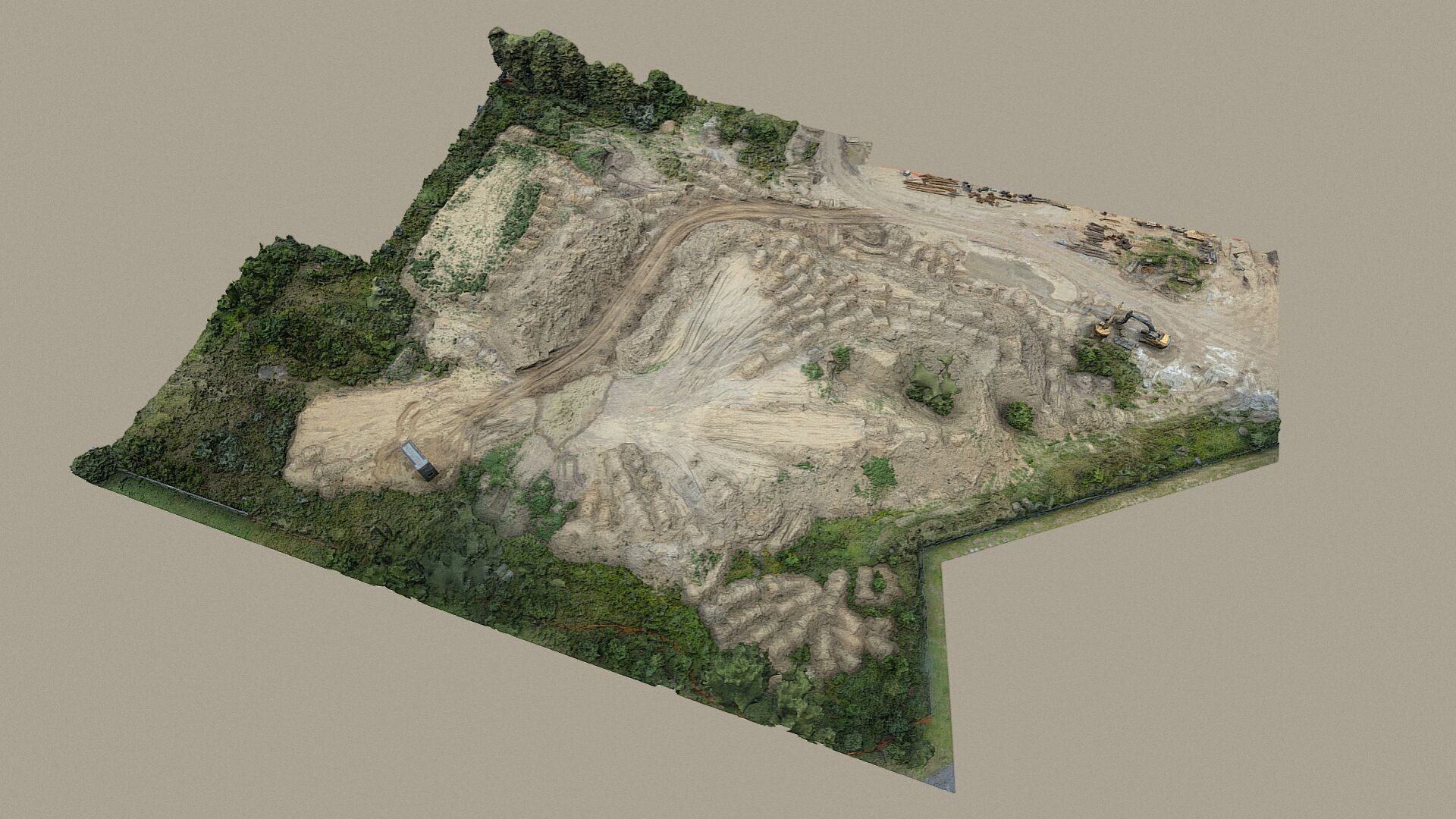 Path through the clay heaps 3D model_5