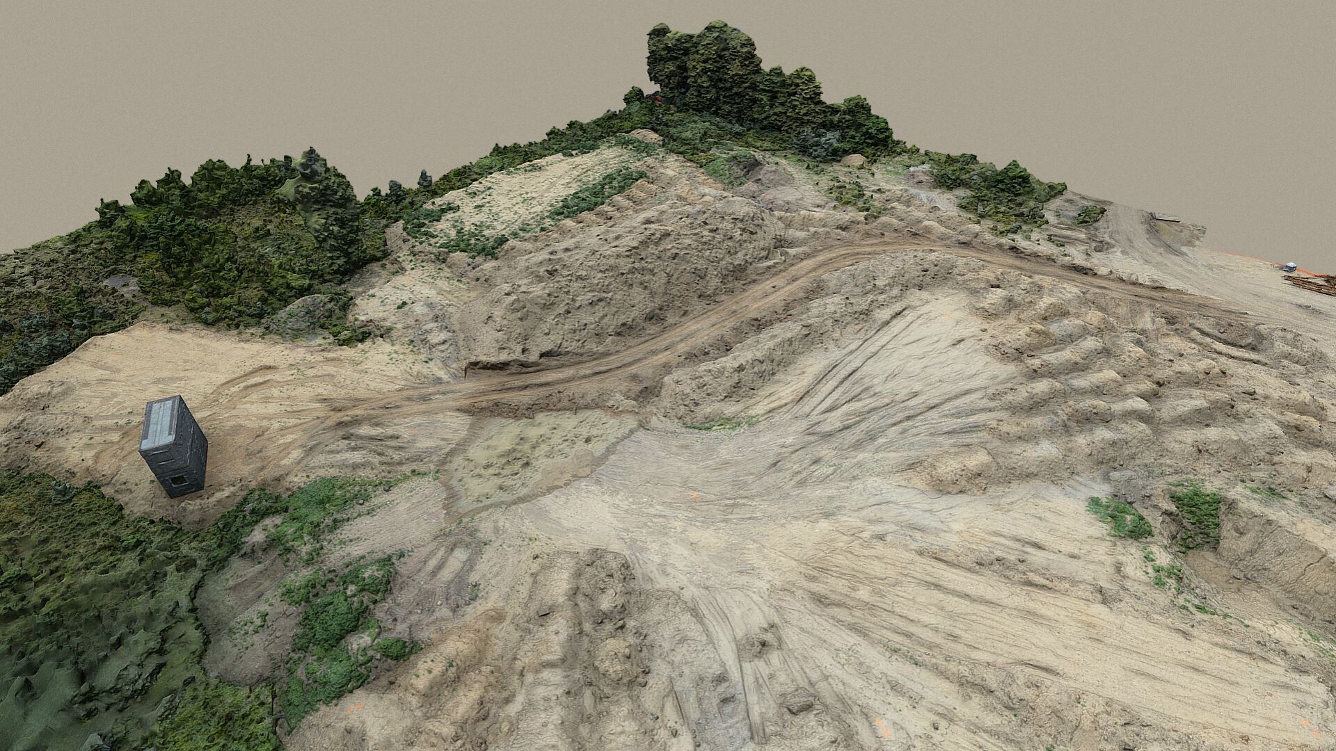 Path through the clay heaps 3D model_3