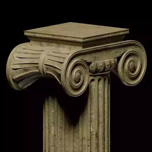 Ancient Pillar Model - Ionic Capital Model