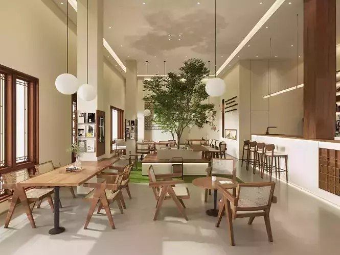 restaurant  cafe  Interior scene  60