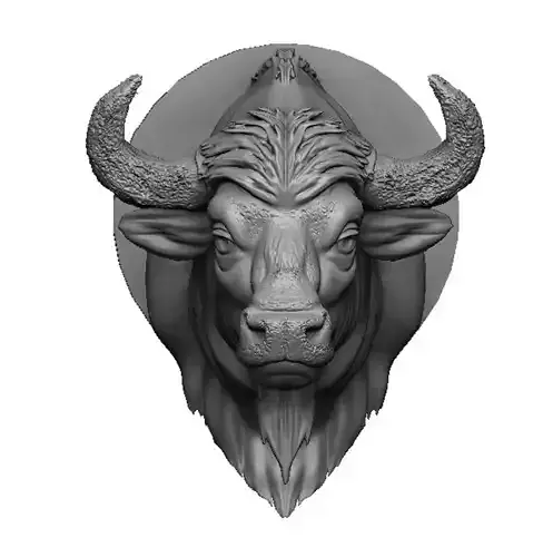 bison head 3D print model