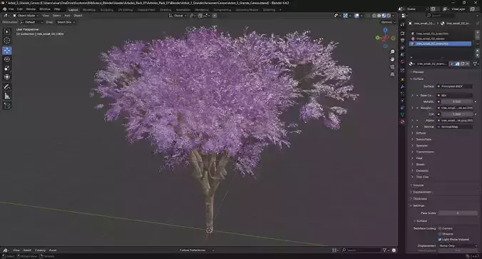 Paquete de Arboles Estilizados 3D 2 Modelos con 4 Variaciones P2