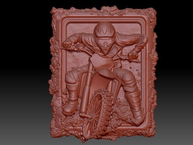 motorcyclist 3D print model