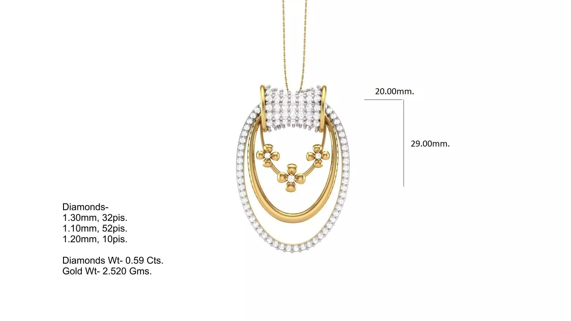 Full Pendent Set Like as Pendant Earring and Ring 3D print model_0