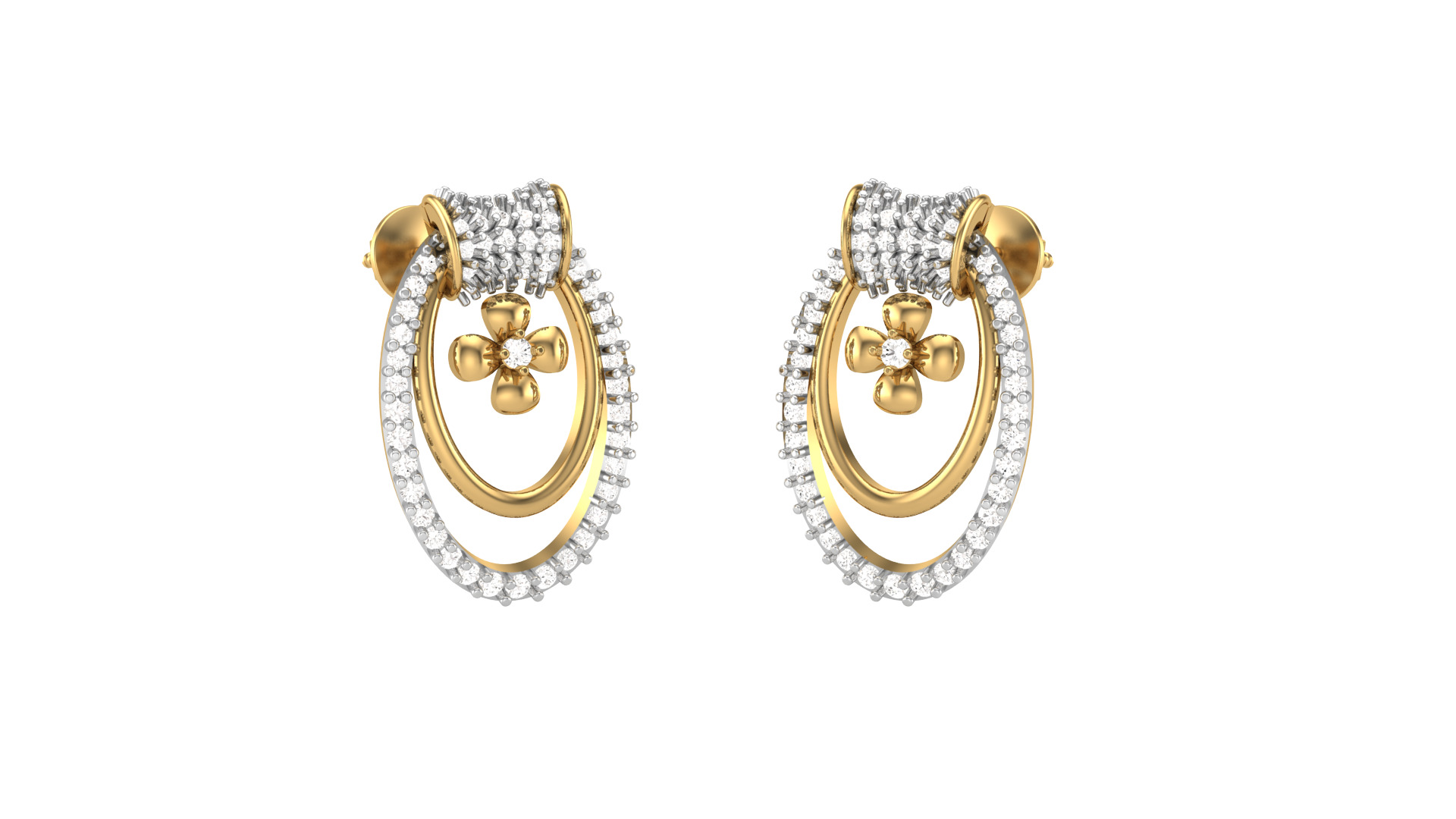 Full Pendent Set Like as Pendant Earring and Ring 3D print model_4