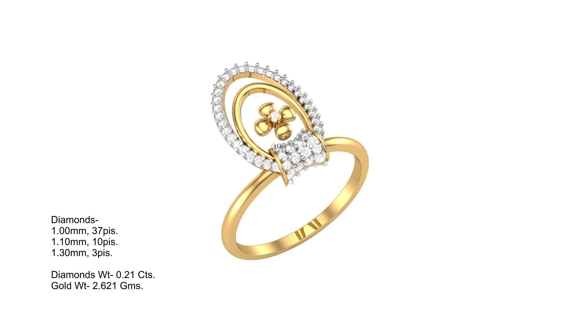 Full Pendent Set Like as Pendant Earring and Ring 3D print model_2