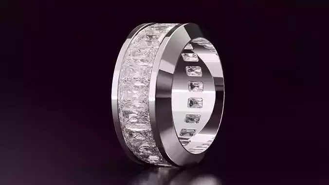 channel set radiant eternity band N03 54EU size