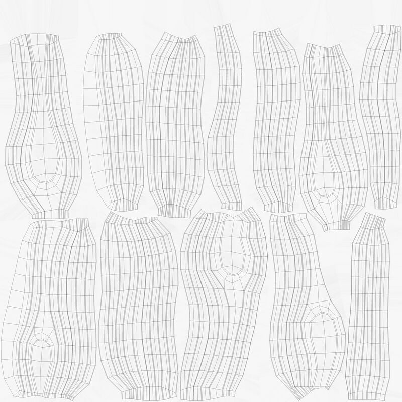 wave wall 3D model_9