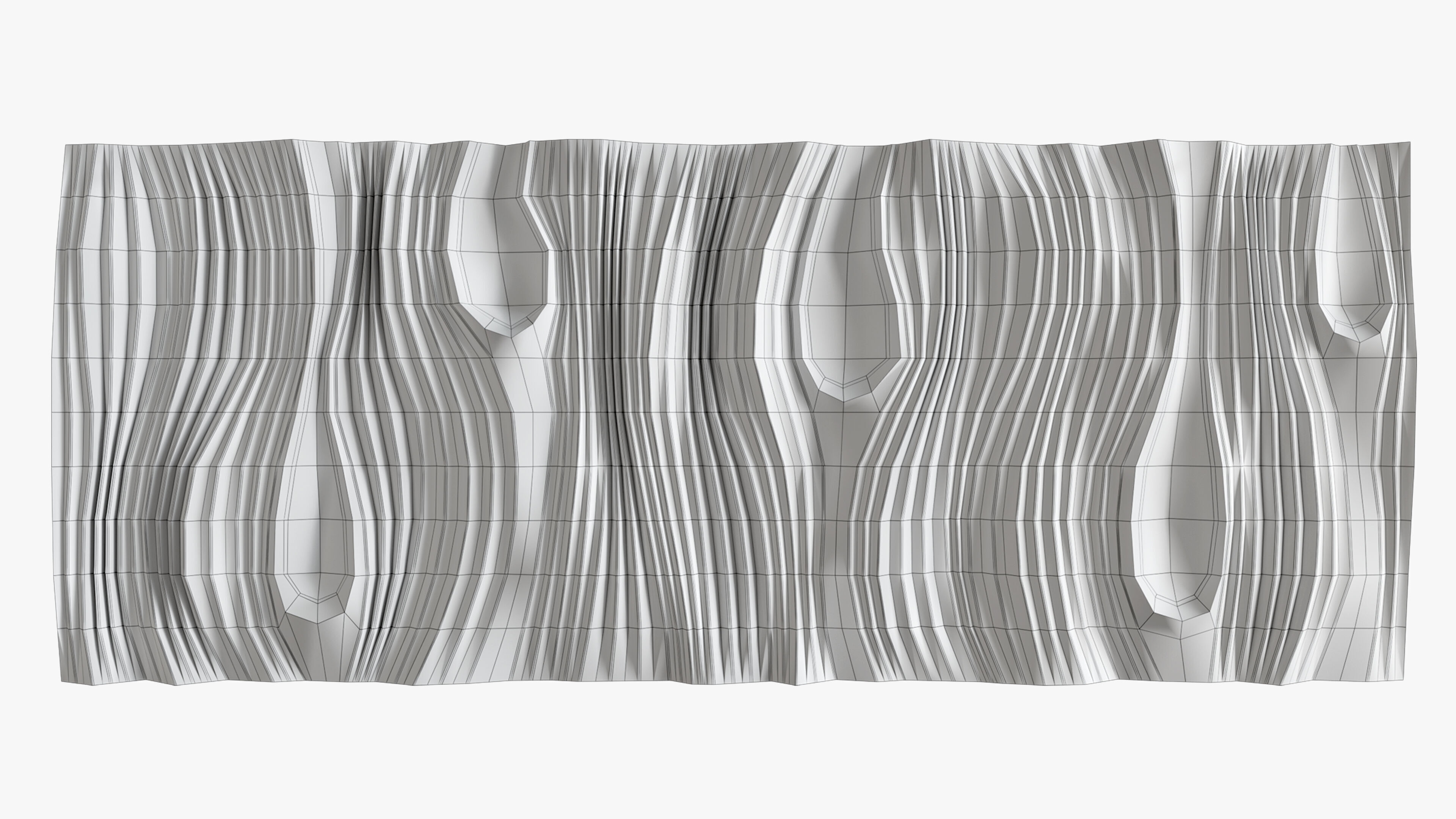 wave wall 3D model_3