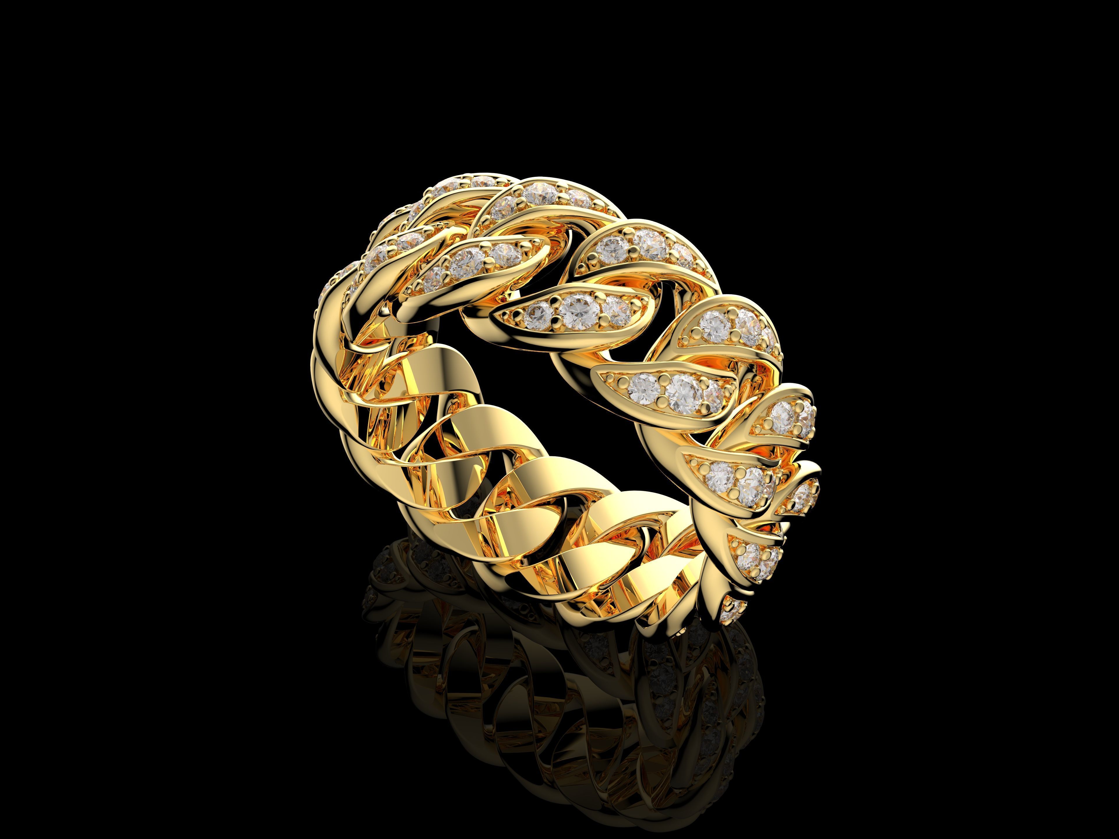 Gold N1413 3D print model_3