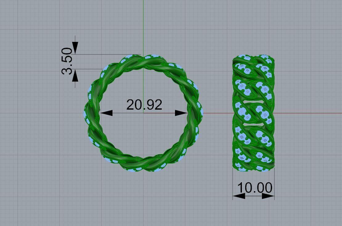 Gold N1413 3D print model_5