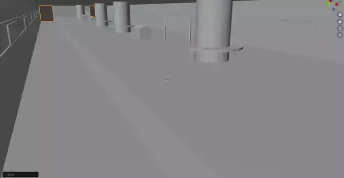 German Metro station Low Poly Thermesgasse U3