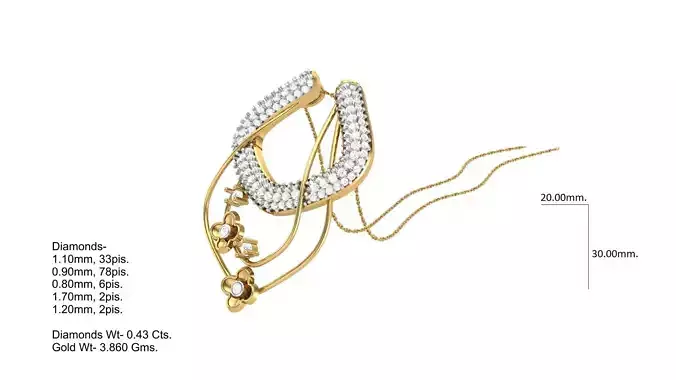 Full Pendent Set Like as Pendant Earring 