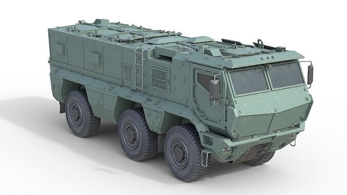 KAMAZ 63968 Typhoon MRAP Vehicle  Low-poly 3D model