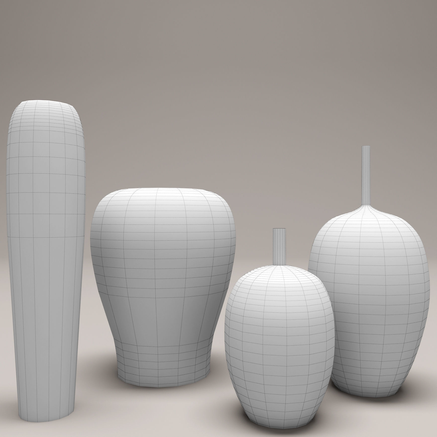 Collection of vases 3D model_6
