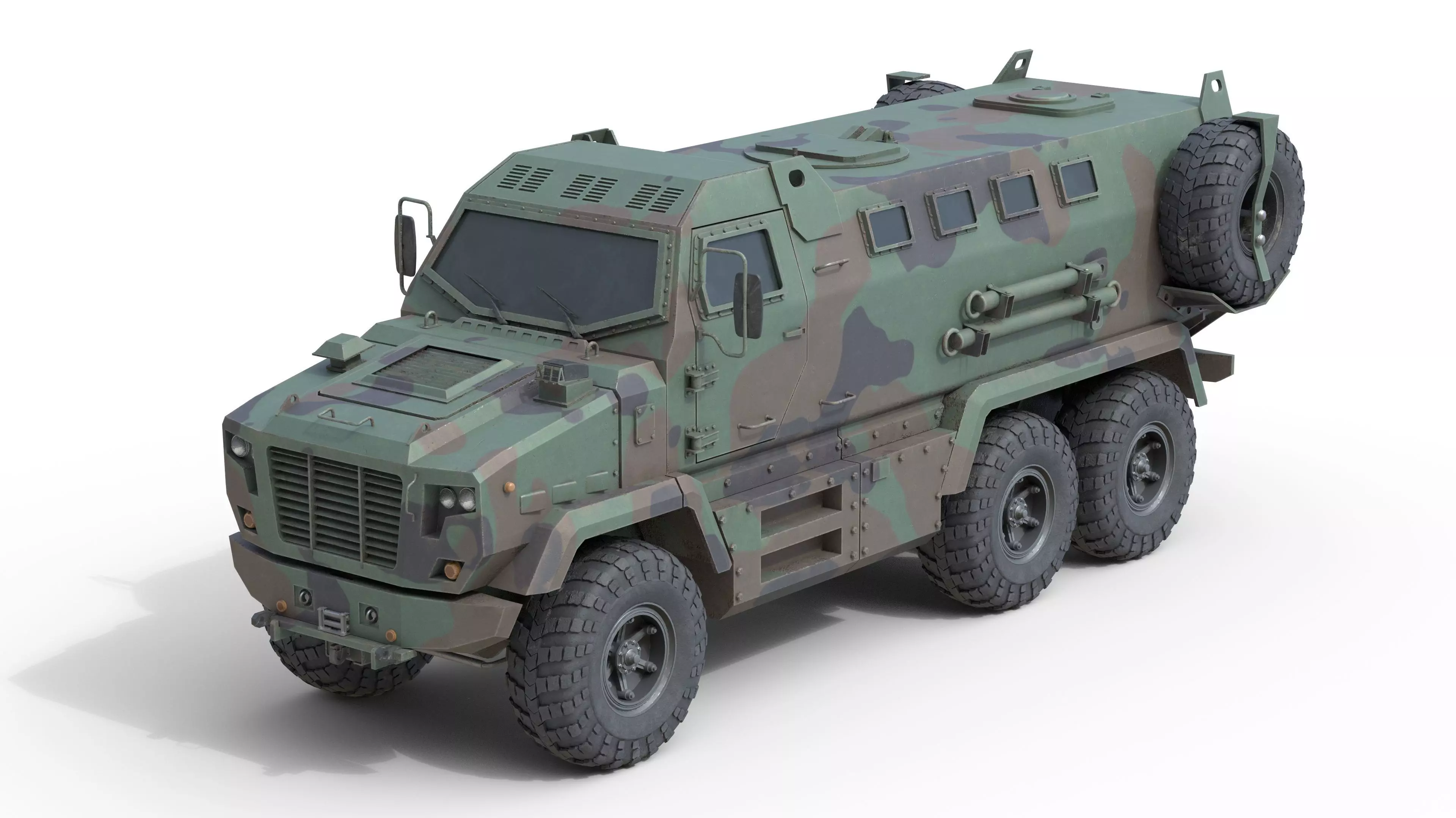 Kraz Shrek Military Vehicle Low-poly 3D model