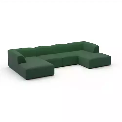Morgan Modular Bumper U Sectional 