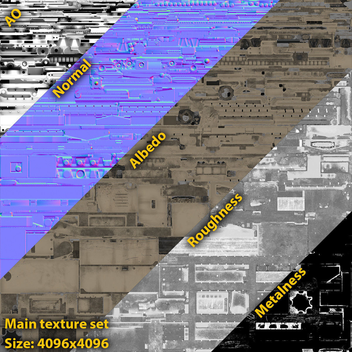 Termit UGV Unarmed Low-poly 3D model_13