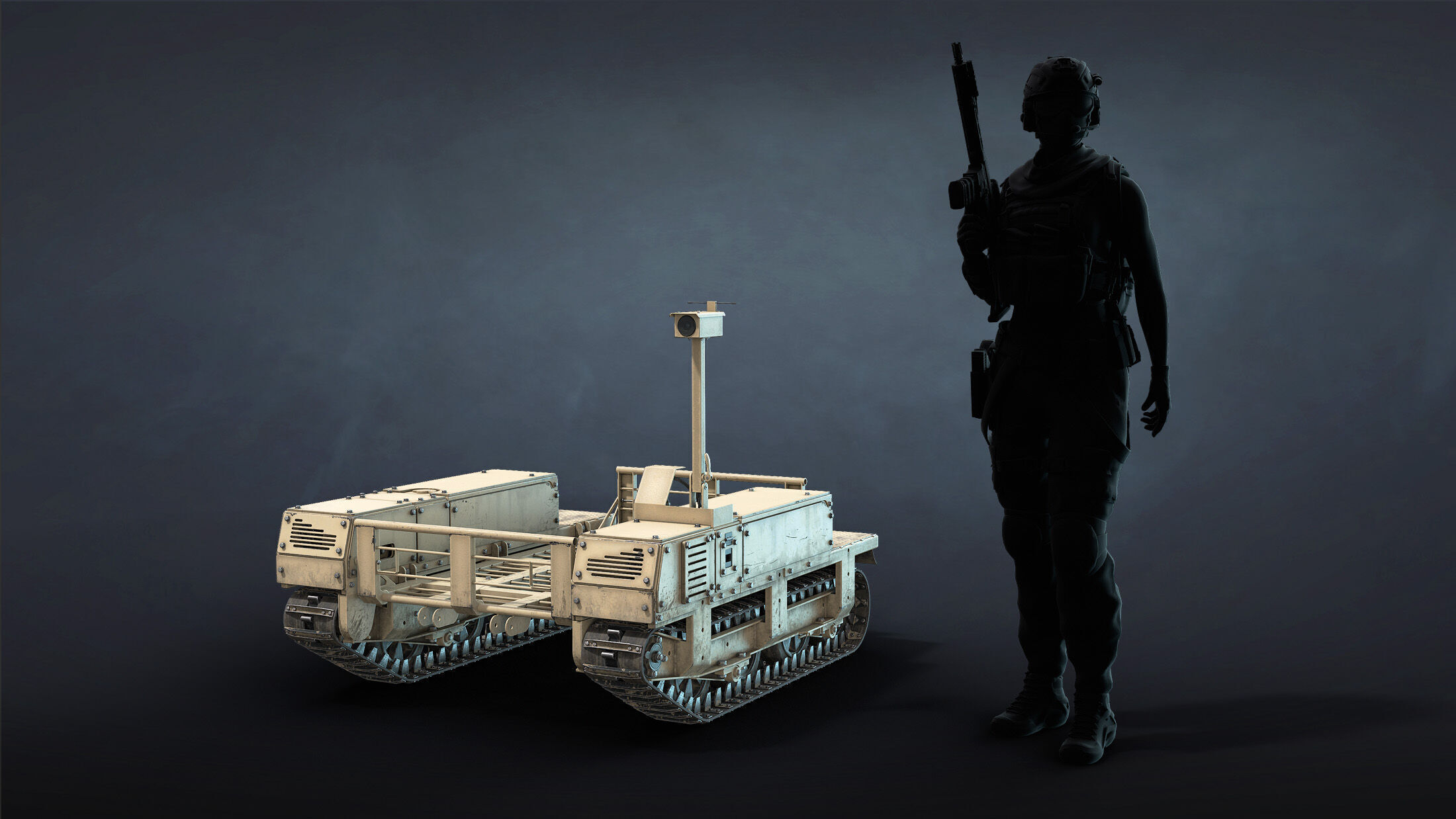 Termit UGV Unarmed Low-poly 3D model_9