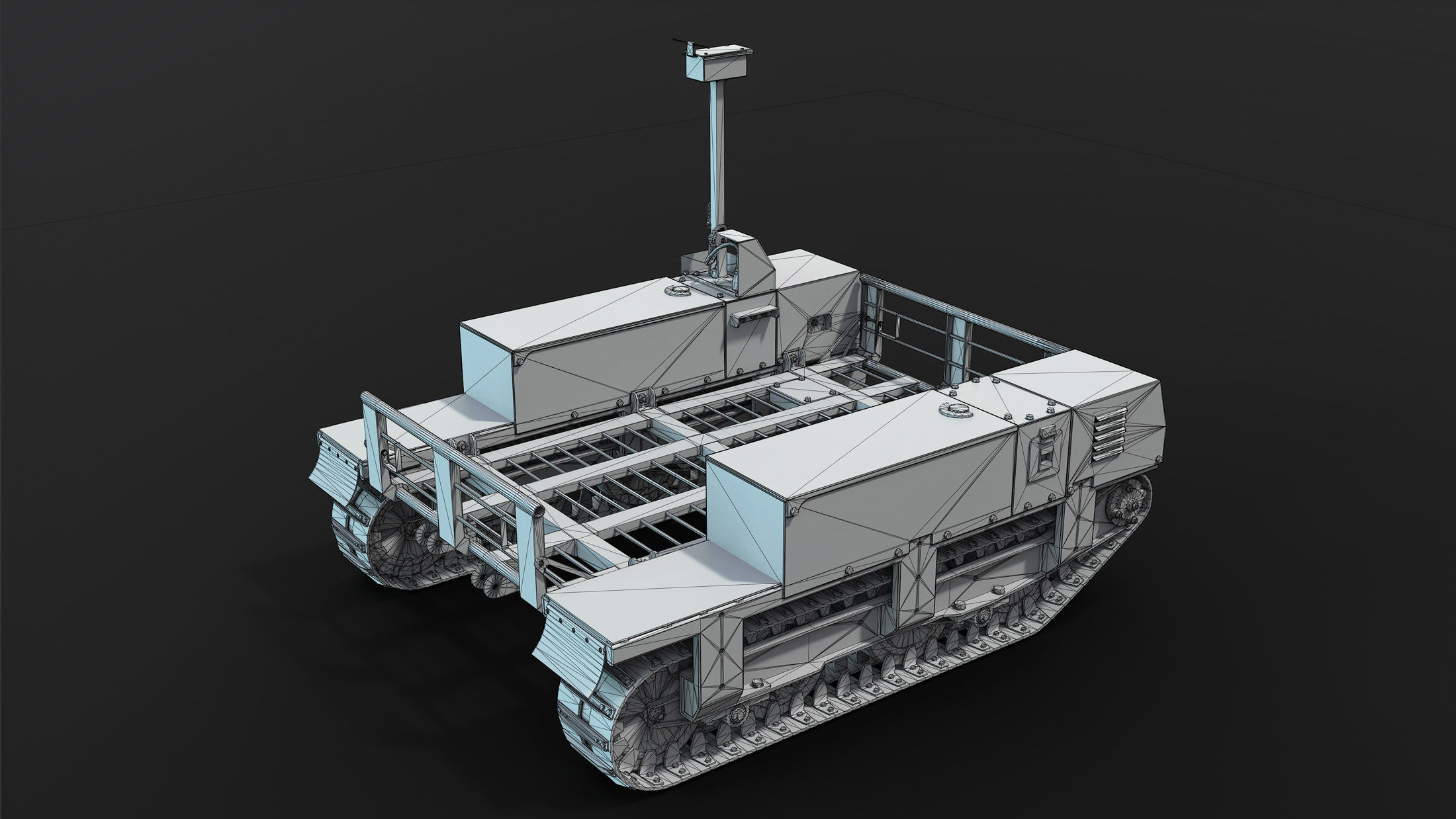 Termit UGV Unarmed Low-poly 3D model_12