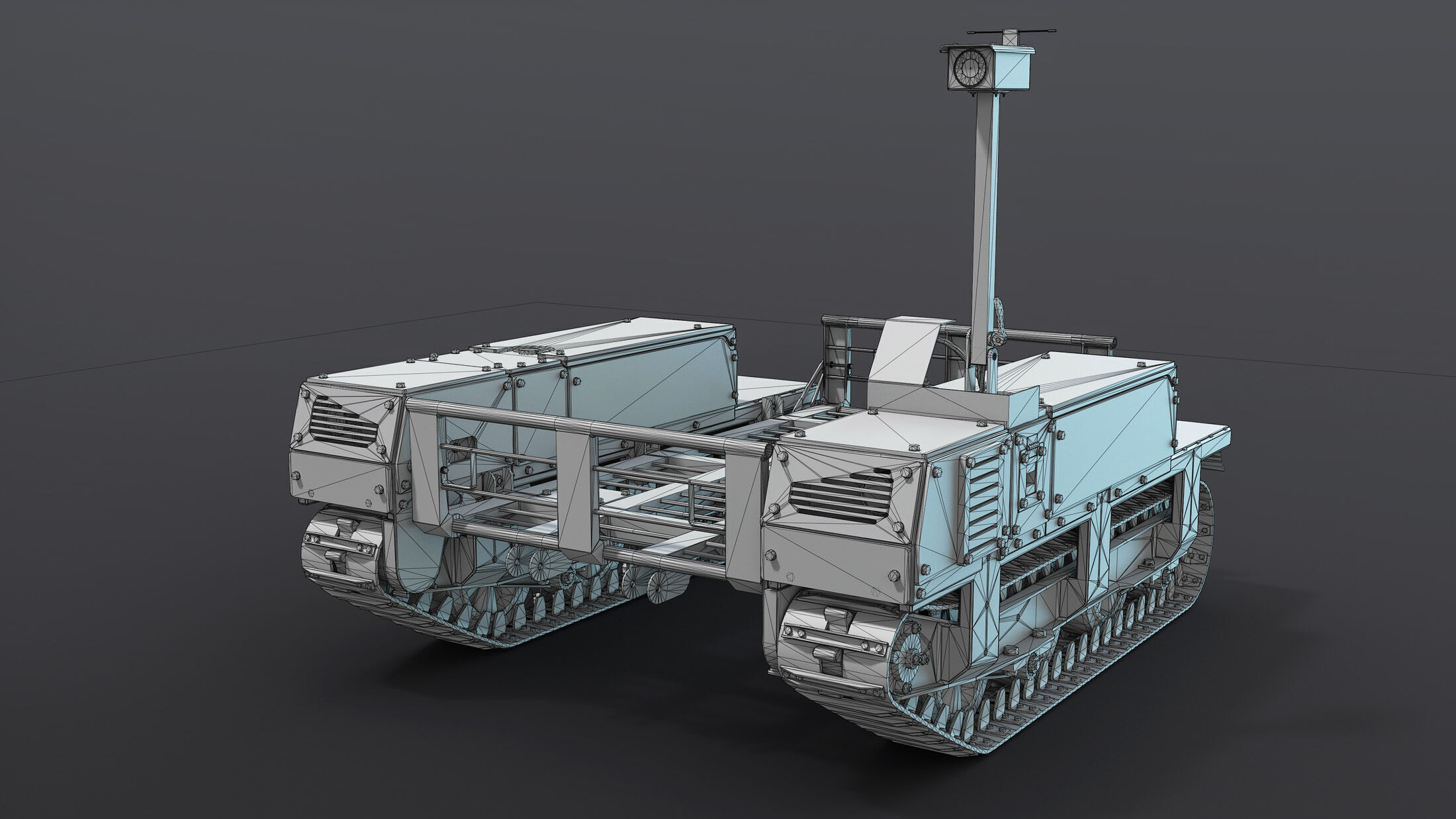 Termit UGV Unarmed Low-poly 3D model_10