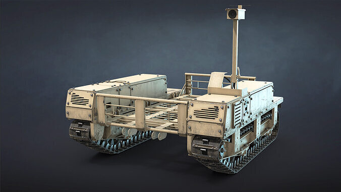 Termit UGV Unarmed Low-poly 3D model