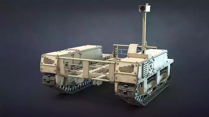 Termit UGV Unarmed Low-poly 3D model