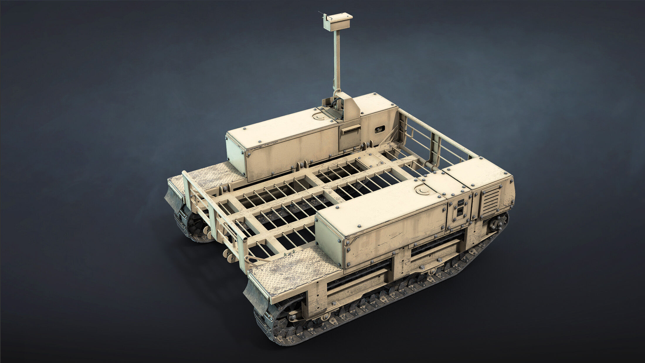 Termit UGV Unarmed Low-poly 3D model_4