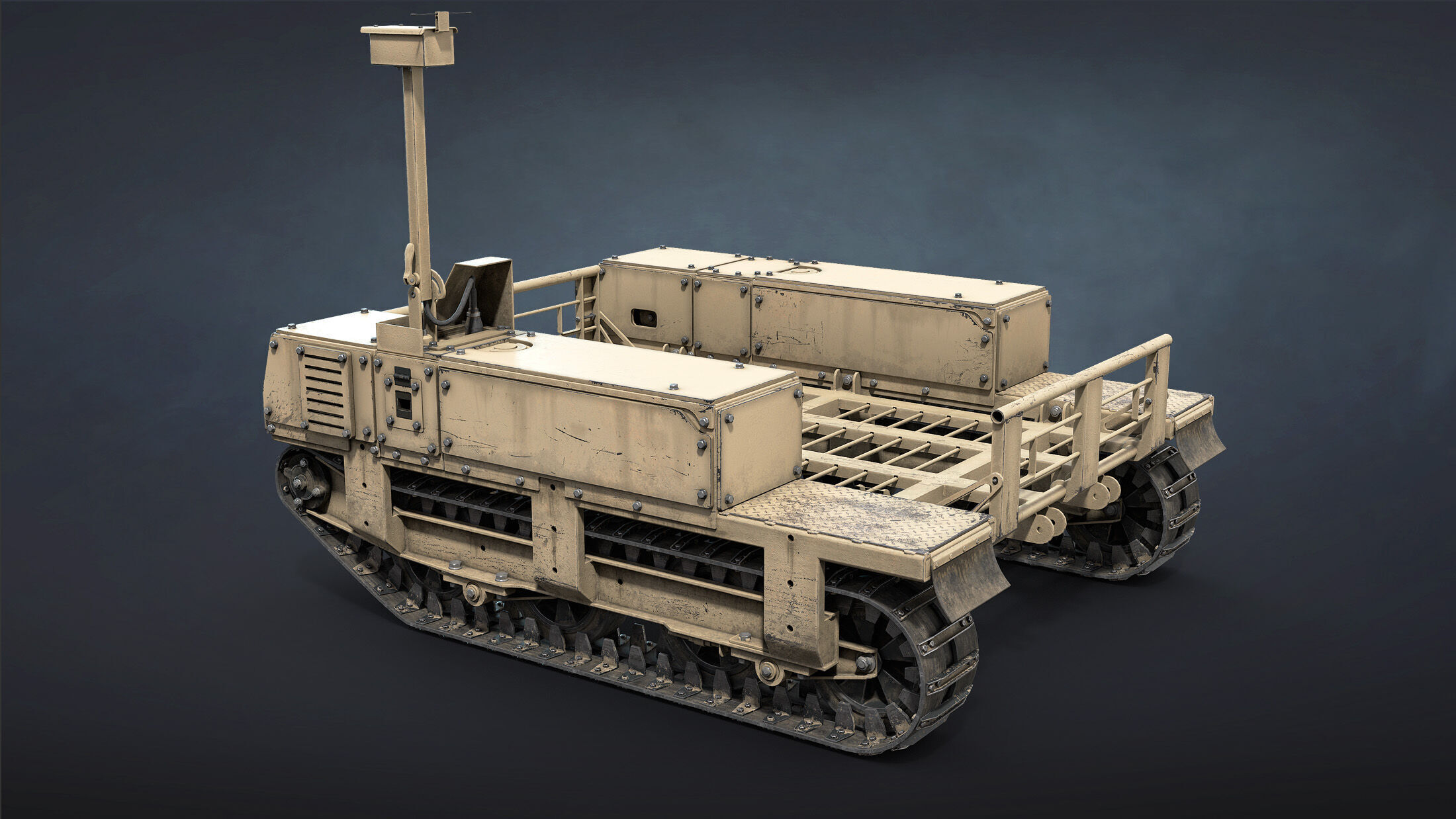 Termit UGV Unarmed Low-poly 3D model_3