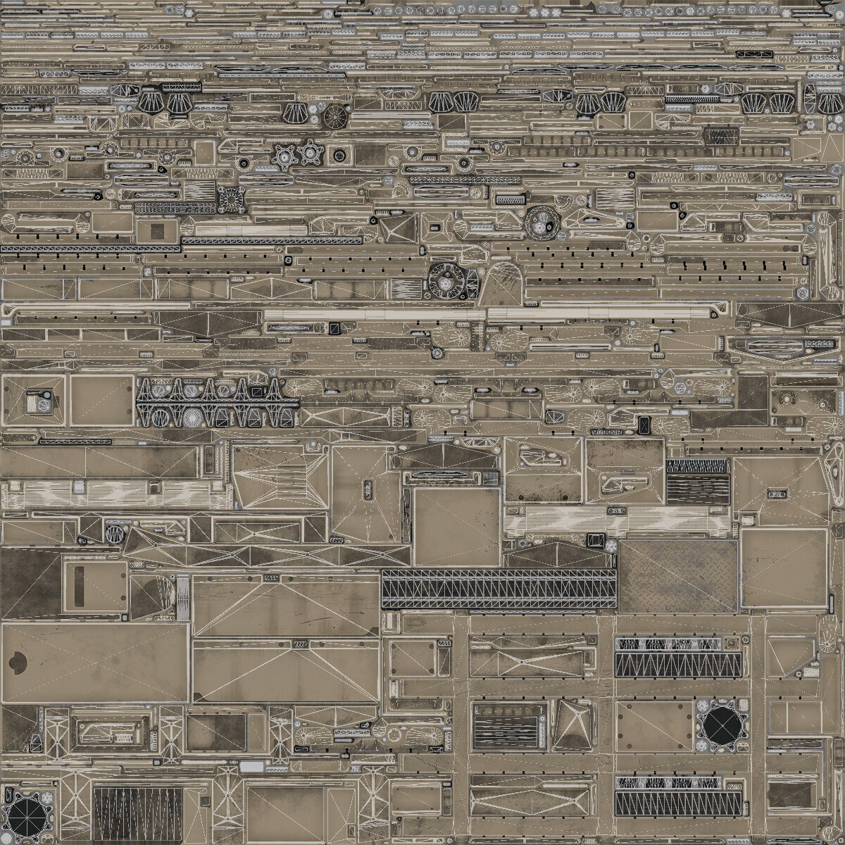 Termit UGV Unarmed Low-poly 3D model_14