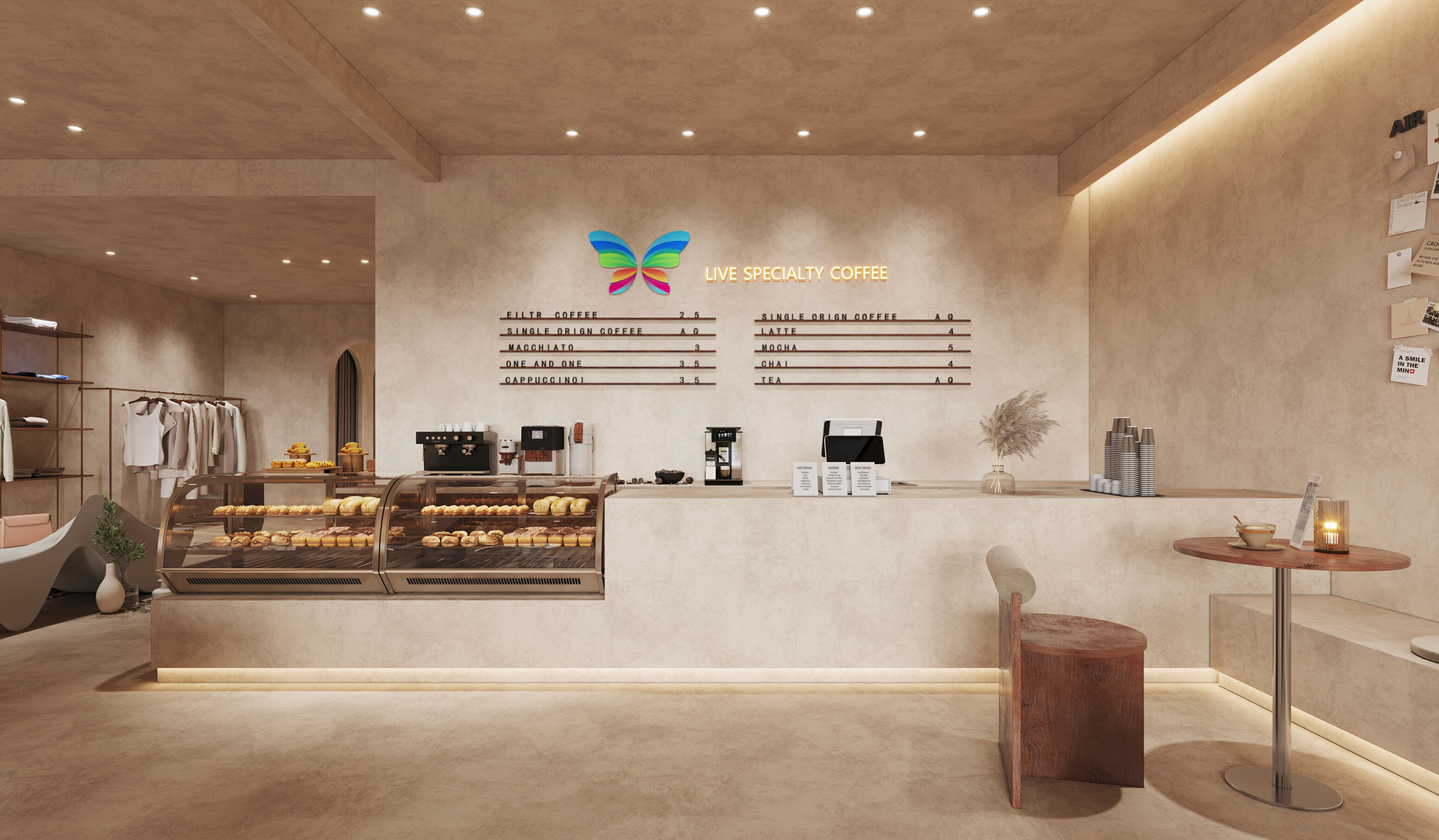 Bakery Clothing Store Cafe 3D model_6