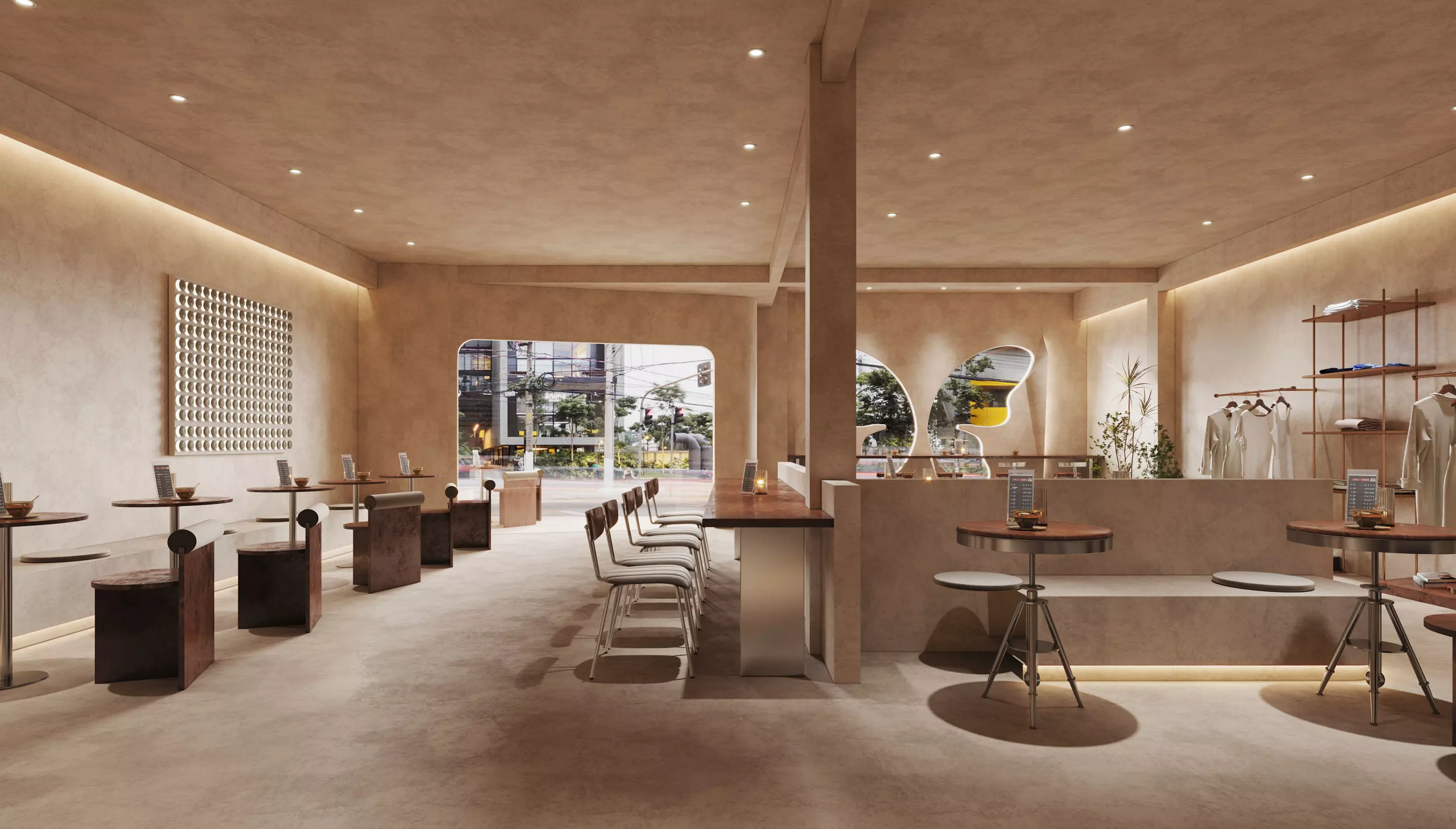 Bakery Clothing Store Cafe 3D model_0