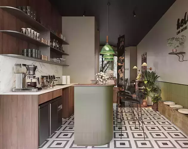 coffee shop  interior