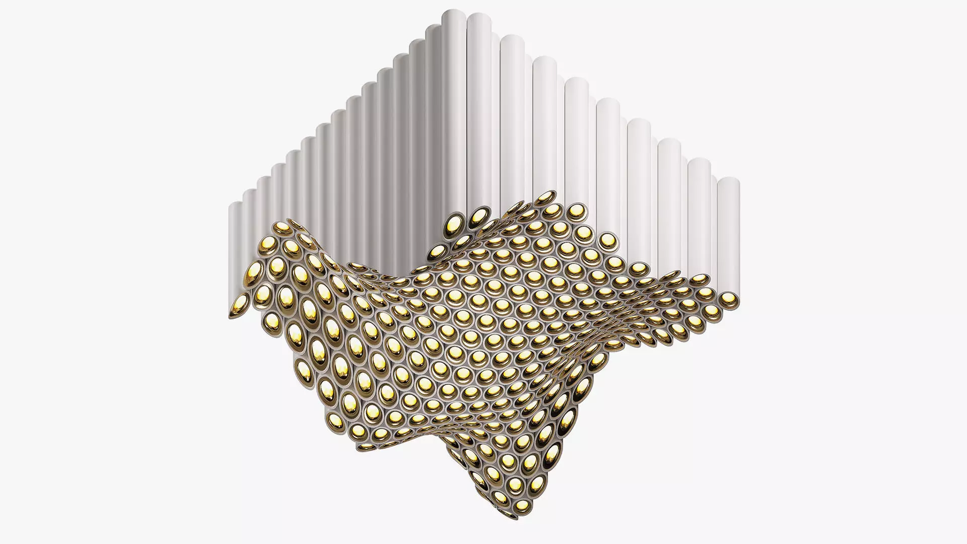 Parametric ceiling made of R240 pipes 3D model