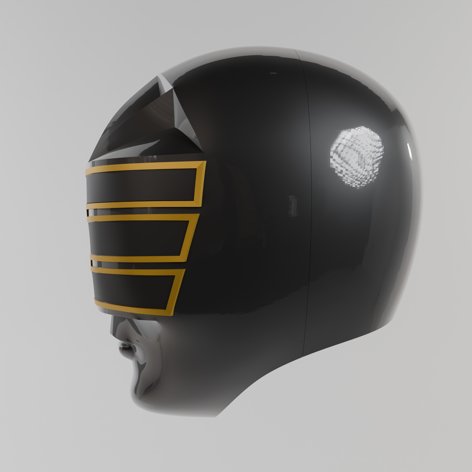 King Chouriki Sentai Ohranger or Power Rangers Zeo Gold Helmet 3D print model_2